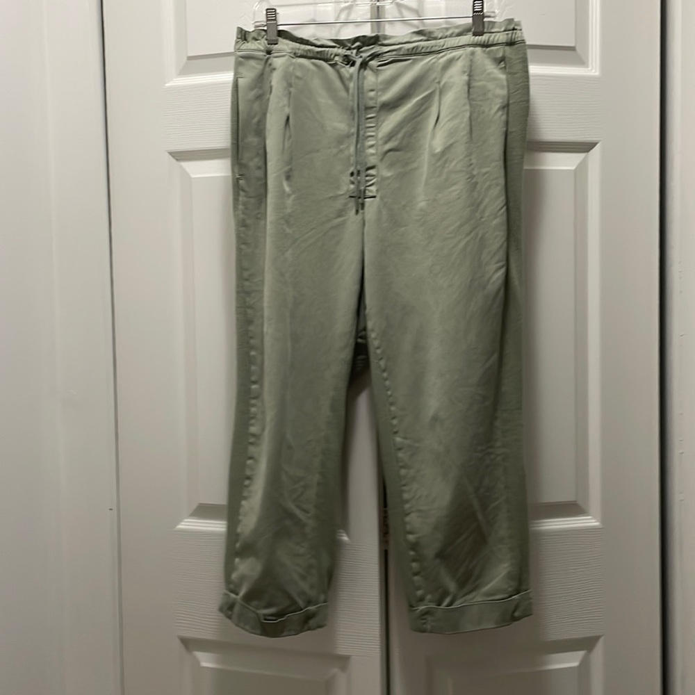 Alice & Olivia Sage Liliana Cuff Paperbag Pants Size XL
